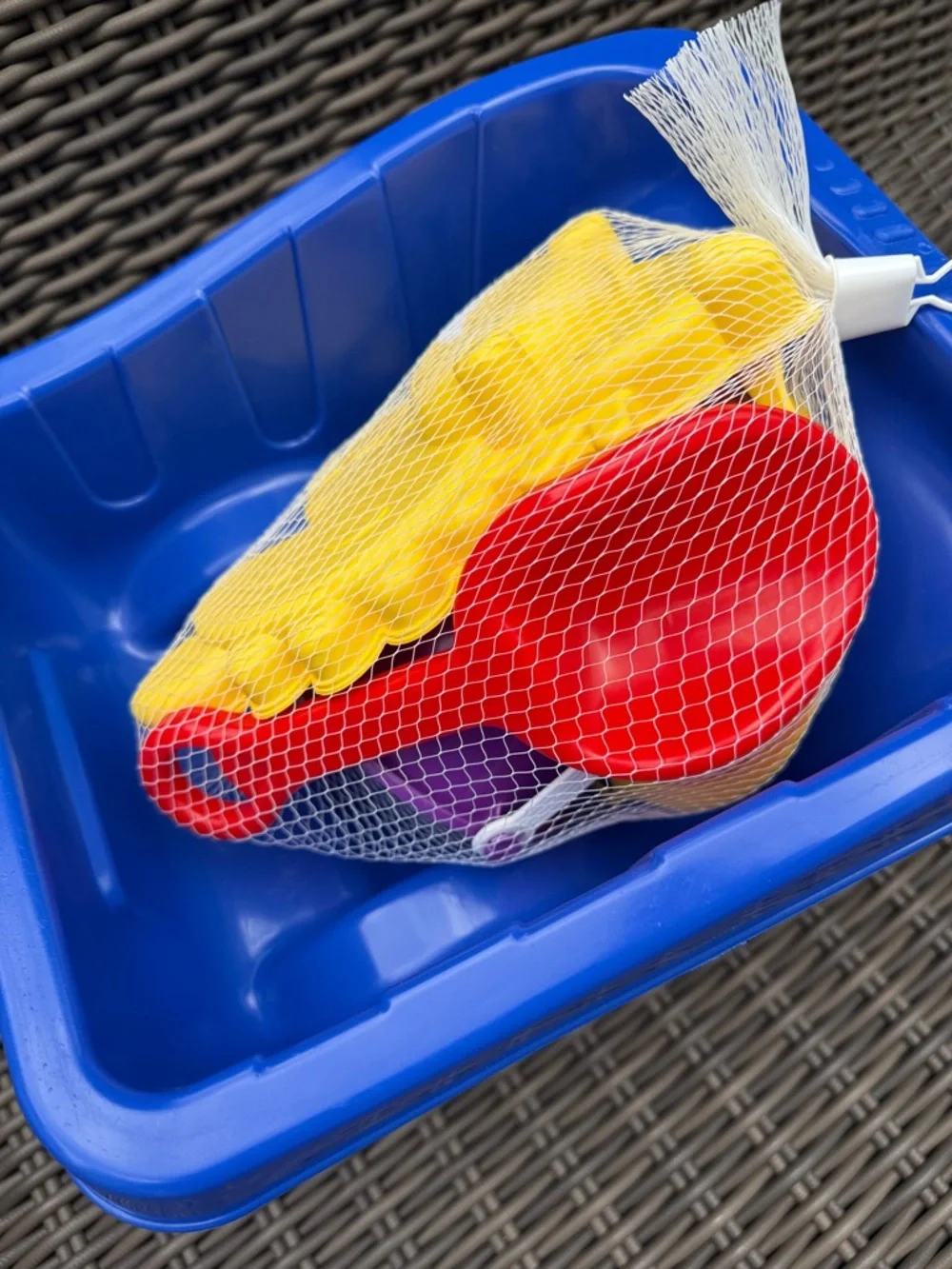 Kids Sand Truck Playset - Red & Blue with Yellow Accessories - NWT